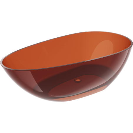 Mexen Glass baignoire autoportante transparente 170 x 85 cm, bouchon chromé - 58061708505