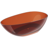 Mexen Glass baignoire autoportante transparente 170 x 85 cm, terre, bouchon chromé - 58061708505
