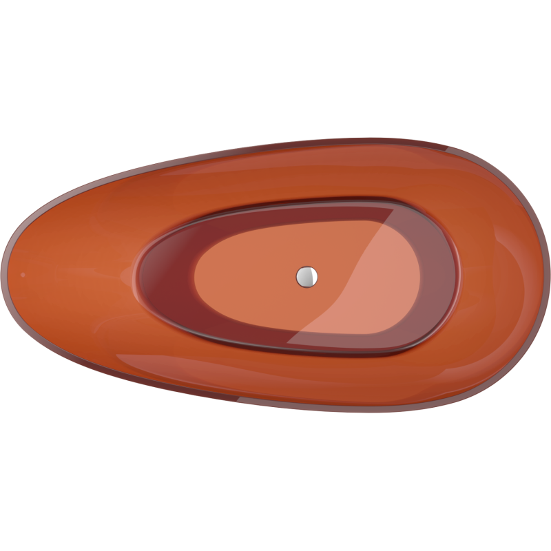 Mexen Glass baignoire autoportante transparente 170 x 85 cm, bouchon chromé - 58061708505