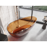 Mexen Glass baignoire autoportante transparente 170 x 85 cm, bouchon chromé - 58061708505
