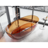Mexen Pure earth baignoire autoportante transparente 170 x 80 cm, bouchon chromé - 58071708005
