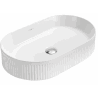 Mexen Grovo lavabo à poser rainuré 49 x 31 cm, blanc - 22304900