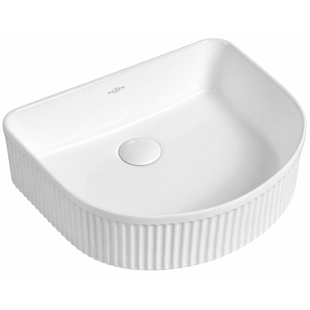 Mexen Grovo lavabo à poser rainuré 41 x 36 cm, blanc - 22304200