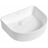 Mexen Grovo lavabo à poser rainuré 41 x 36 cm, blanc - 22304200