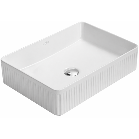 Mexen Grovo lavabo à poser rainuré 51 x 37 cm, blanc - 22305100
