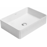 Mexen Grovo lavabo à poser rainuré 51 x 37 cm, blanc - 22305100