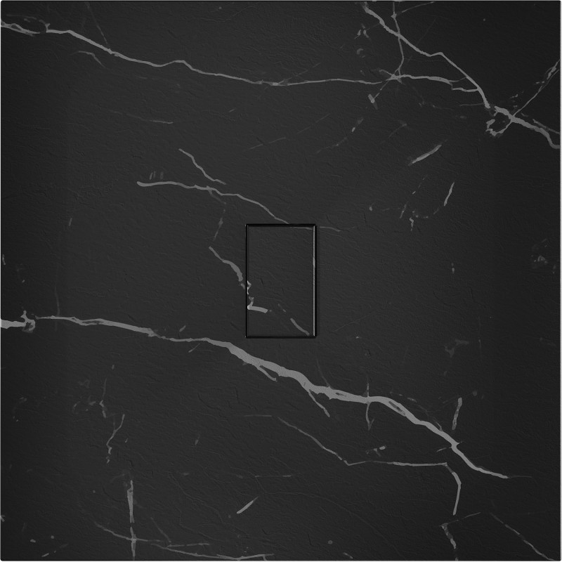 Mexen Hugo receveur de douche carré SMC 100 x 100 cm, pierre noire - 42751010