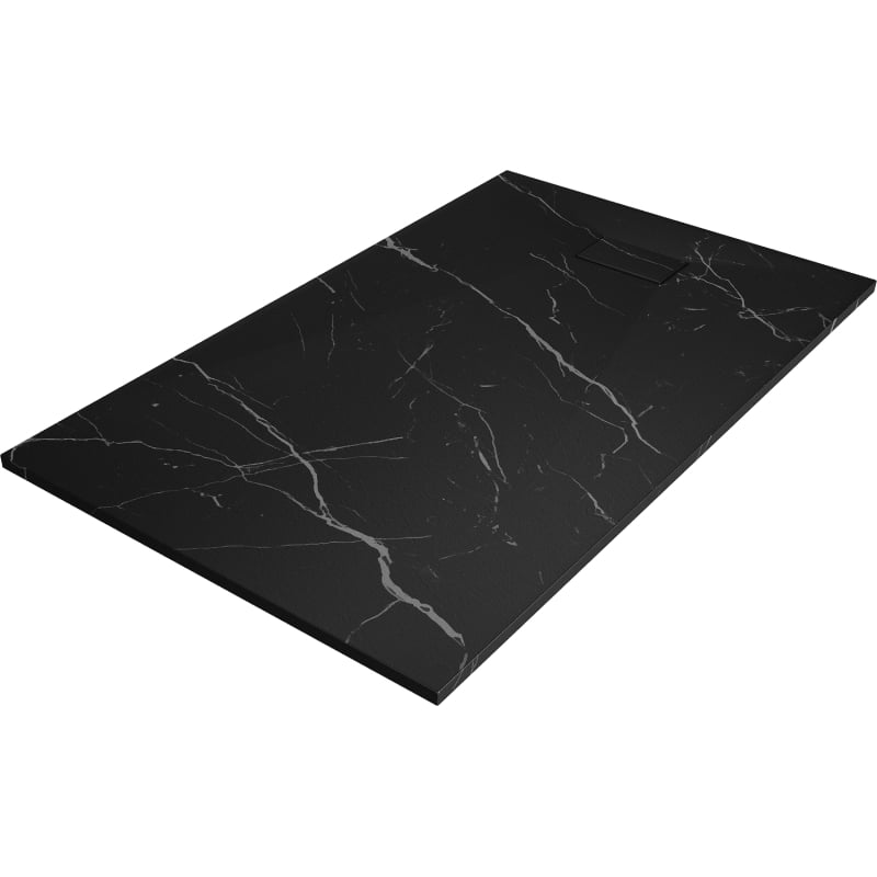 Mexen Hugo receveur rectangulaire SMC 140 x 70 cm, pierre noire - 42757014