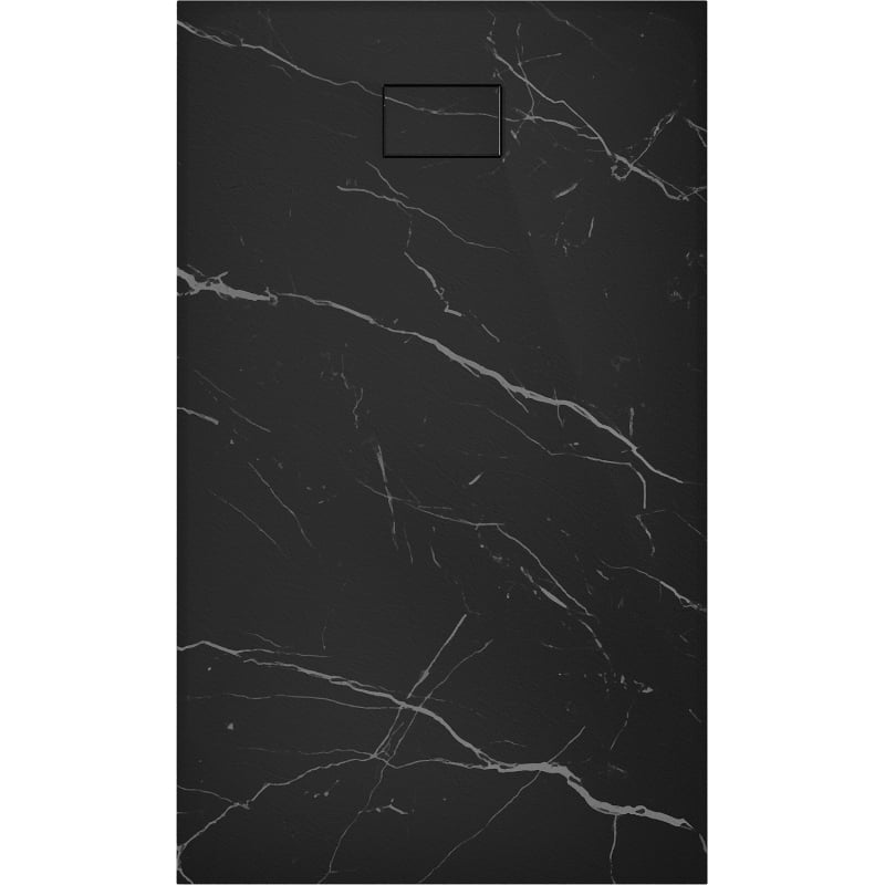 Mexen Hugo receveur rectangulaire SMC 140 x 70 cm, pierre noire - 42757014