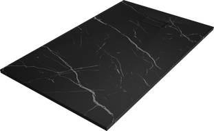 Mexen Hugo bac de douche rectangulaire SMC 160 x 80 cm, pierre noire - 42758016