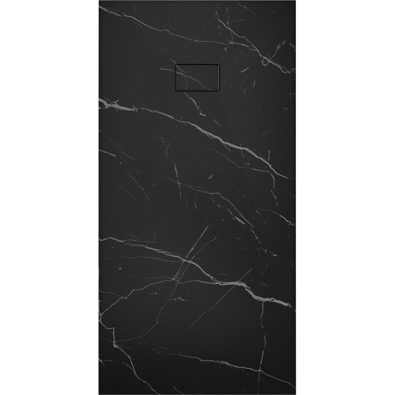 Mexen Hugo receveur de douche rectangulaire SMC 180 x 80 cm, pierre noire - 42758018