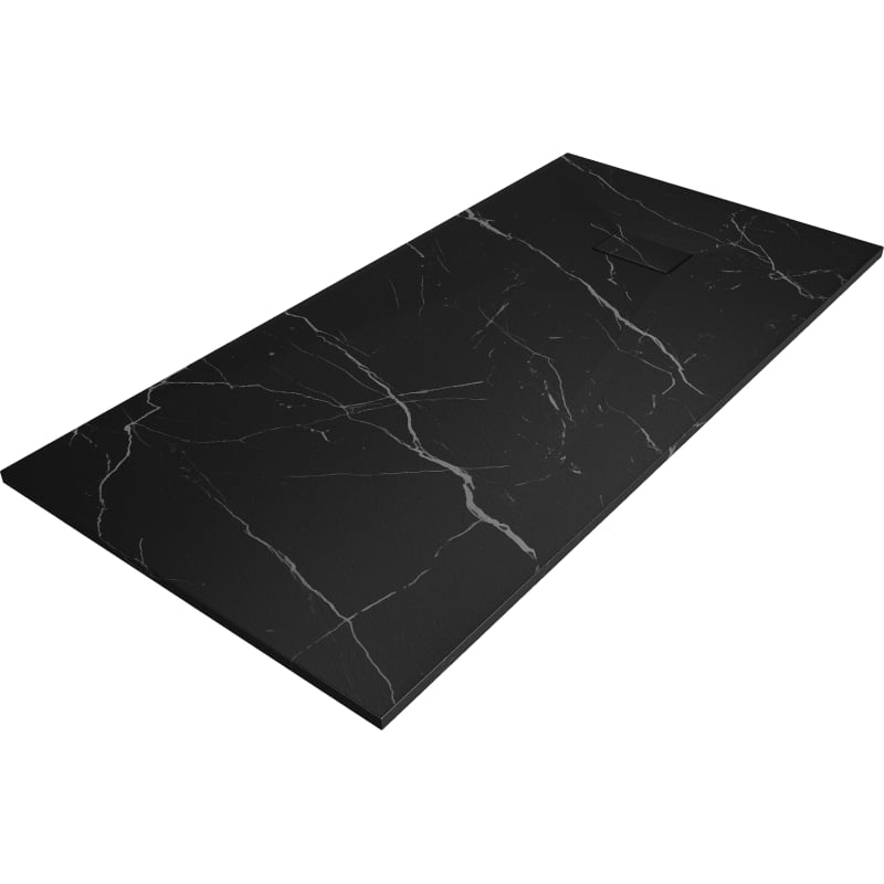 Mexen Hugo receveur de douche rectangulaire SMC 180 x 90 cm, pierre noire - 42759018