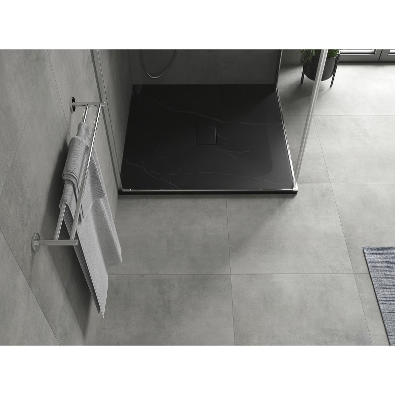 Mexen Hugo receveur de douche carré SMC 100 x 100 cm, pierre noire - 42751010