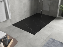 Mexen Hugo receveur de douche rectangulaire SMC 140 x 80 cm, pierre noire - 42758014