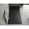 Mexen Hugo receveur de douche rectangulaire SMC 170 x 80 cm, pierre noire - 42758017