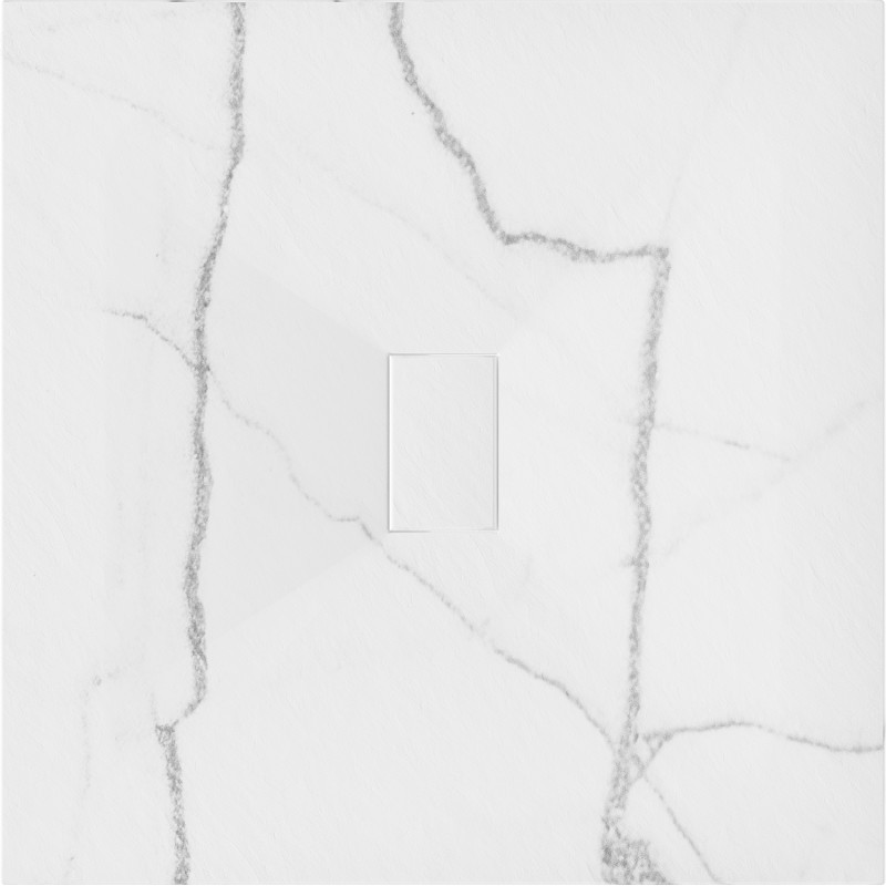 Mexen Hugo receveur de douche carré SMC 100 x 100 cm, pierre blanche - 42151010