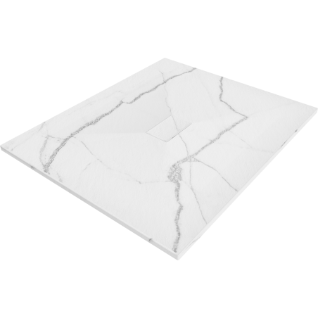 Mexen Hugo receveur de douche rectangulaire SMC 120 x 100 cm, pierre blanche - 42151012