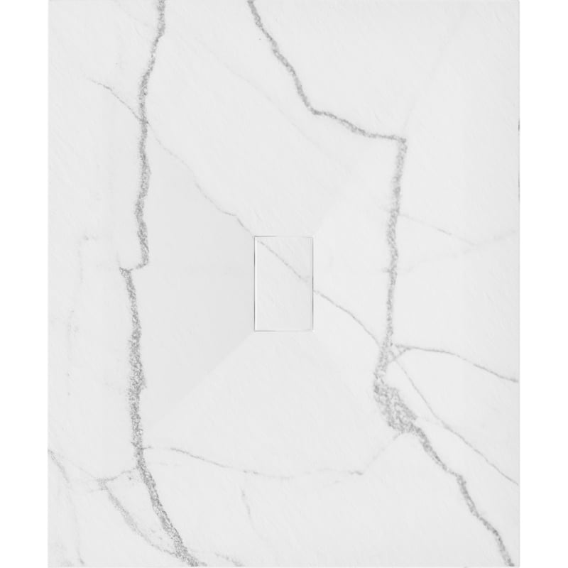 Mexen Hugo receveur de douche rectangulaire SMC 120 x 100 cm, pierre blanche - 42151012