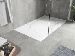 Mexen Hugo receveur de douche rectangulaire SMC 140 x 70 cm, pierre blanche - 42157014