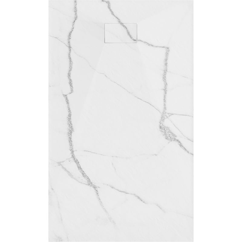 Mexen Hugo receveur de douche rectangulaire SMC 140 x 70 cm, pierre blanche - 42157014