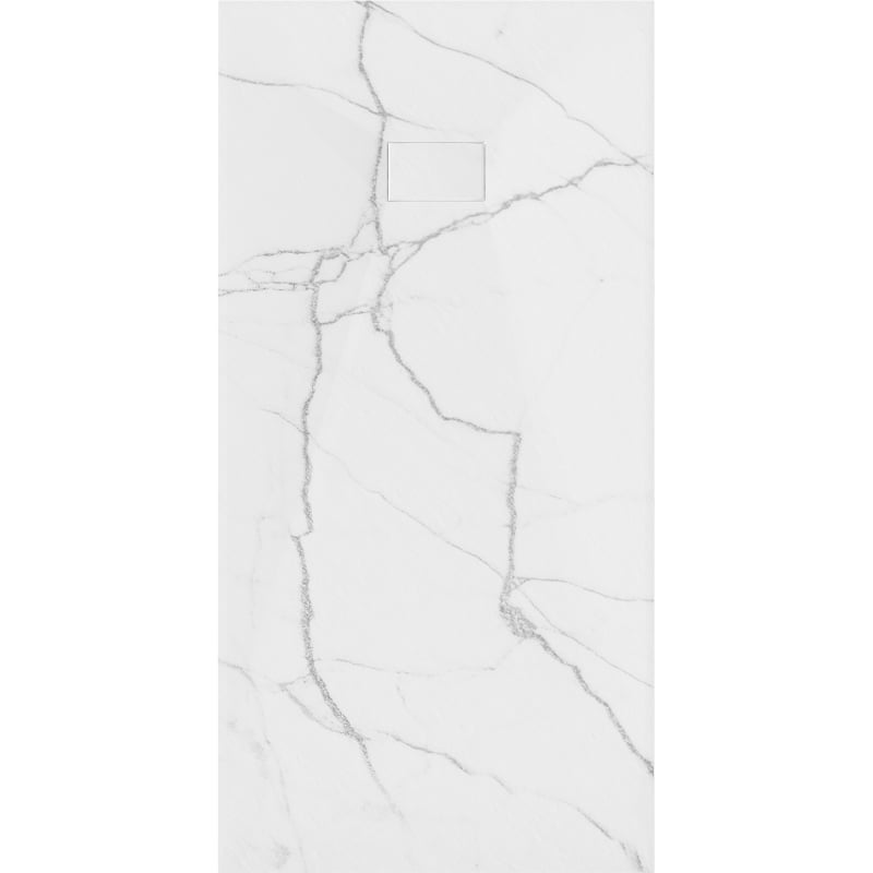 Mexen Hugo receveur de douche rectangulaire SMC 180 x 90 cm, pierre blanche - 42159018