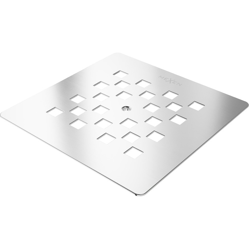 Mexen Stone+ cache pour receveur de douche, inox - 44910001