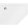 Mexen Flat receveur de douche pentagonal slim gauche 100 x 90 cm, blanc, bonde chromée - 41P109010L