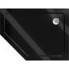 Mexen Flat receveur de douche pentagonal slim droit 100 x 80 cm, noir, siphon chromé - 41P708010R