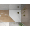 Mexen Flat receveur de douche pentagonal slim 100 x 100 cm, blanc, siphon doré - 41P101010-G