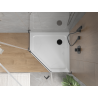 Mexen Flat receveur de douche pentagonal slim 90 x 90 cm, blanc, bonde noire - 41P109090-B