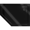 Mexen Flat receveur de douche pentagonal slim droit 100 x 90 cm, noir, siphon noir - 41P709010R-B