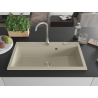 Mexen Slido évier en granit 1 bac 900 x 500 mm, beige, siphon chromé - 6528901005-69