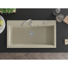 Mexen Slido évier en granit 1 bac 900 x 500 mm, beige, siphon chromé - 6528901005-69