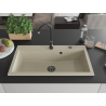 Mexen Slido évier en granit 1 bac 900 x 500 mm, beige, siphon noir - 6528901005-69-B