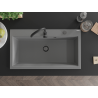 Mexen Slido évier en granit 1 bac 900 x 500 mm, gris, siphon noir - 6528901005-71-B