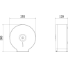Mexen Spira-U distributeur de papier toilette, blanc - 70K540-20