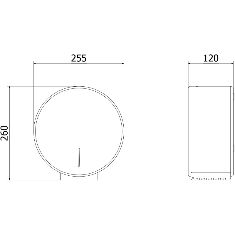 Mexen Spira-V distributeur de papier toilette, noir mat - 70K550-70