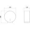 Mexen Spira-V distributeur de papier toilette, noir mat - 70K550-70