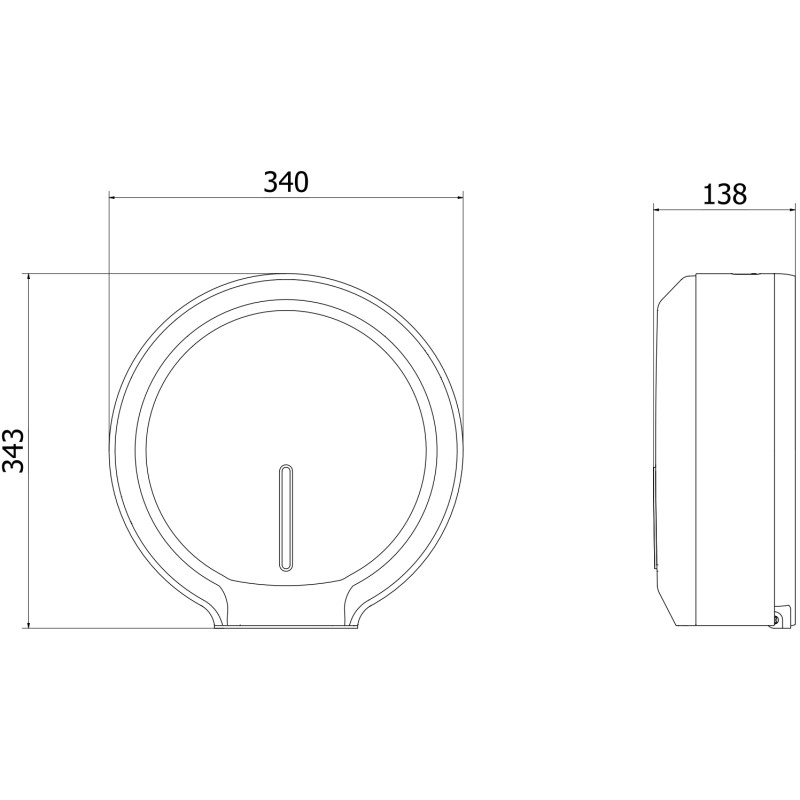 Mexen Spira-E distributeur de papier toilette, inox - 70K520-01