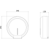 Mexen Spira-E distributeur de papier toilette, blanc - 70K520-20