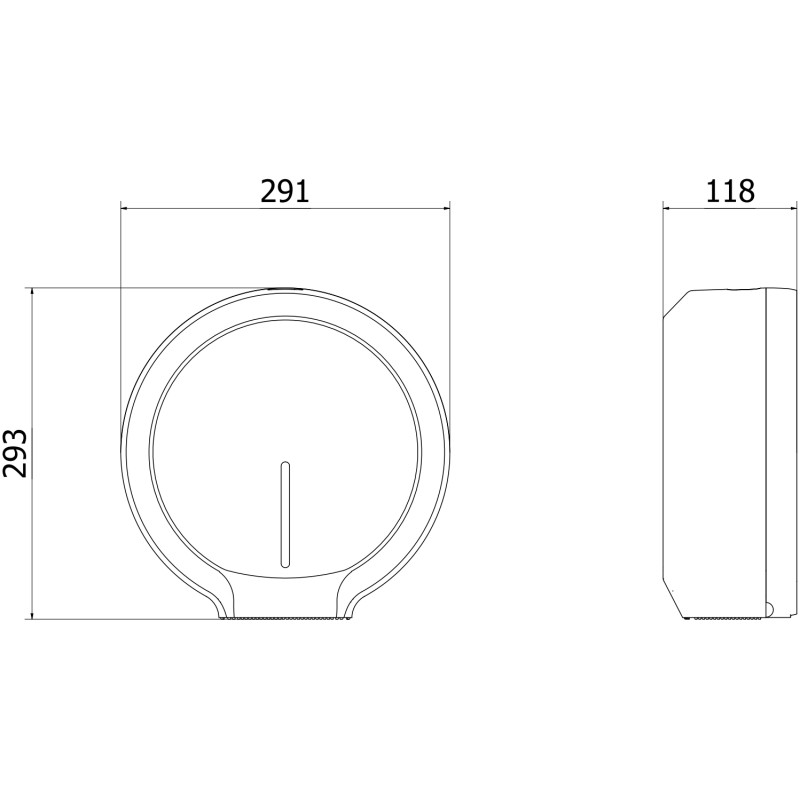 Mexen Spira-S distributeur de papier toilette, blanc - 70K530-20