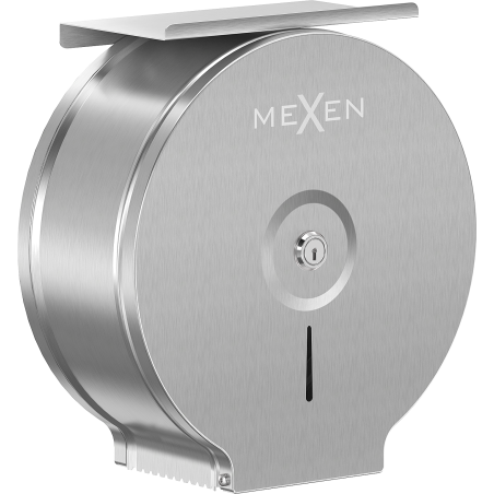 Mexen Spira-U+ distributeur de papier toilette avec étagère pour téléphone, inox - 70K541-01