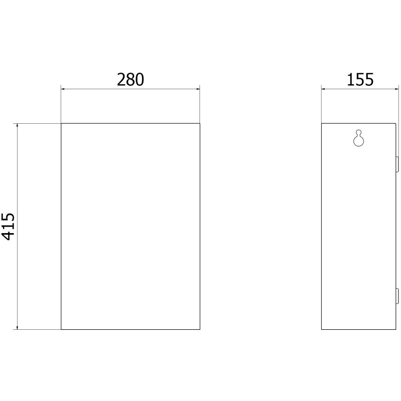 Mexen Linox Poubelle 17L, inox - 70K004-01