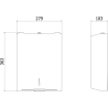 Mexen Verno-H distributeur de serviettes en papier, noir mat - 70K420-70