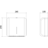 Mexen Verno-E distributeur de serviettes en papier, inox - 70K430-01