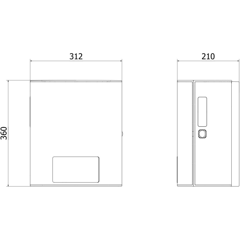 Mexen Verno-Pro distributeur automatique de serviettes en papier, or brossé - 70K300-55