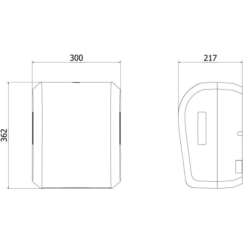 Mexen Verno-Max distributeur automatique de serviettes en papier, blanc - 70K310-20