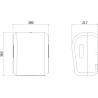 Mexen Verno-Max distributeur automatique de serviettes en papier, noir mat - 70K310-70
