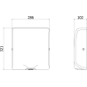 Mexen Ventaro-V Slim sèche-mains, 1000 W, blanc - 70K041-20