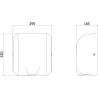 Mexen Ventaro-U sèche-mains, 1800 W, blanc - 70K030-20